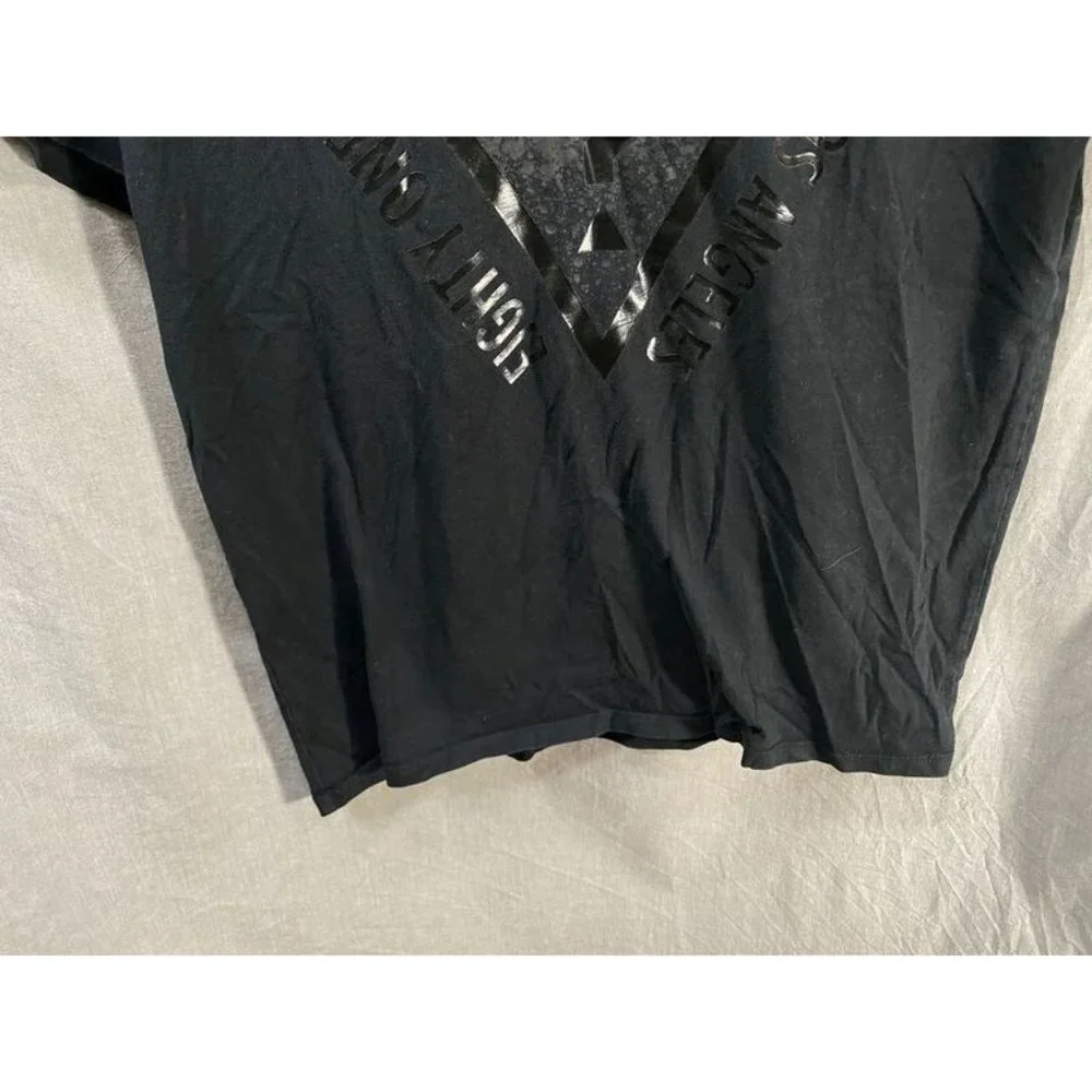 Guess Shirt Boys Large Black Logo Short‎ Sleeve Pullover Tee Youth.